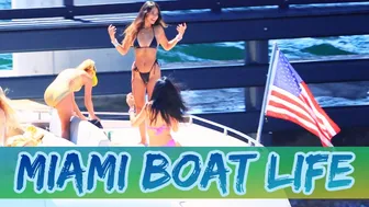 THE HOTTEST GIRLS ON LUXURY YACHTS IN MIAMI @BoatZoneMiami @BoatZone #1