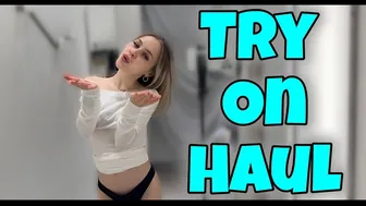 [4K] Transparent Try on Haul | Transparent blouse l No Bra Whith Raychel