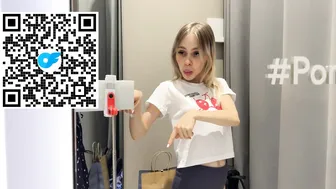 [4K] Transparent Try on Haul | See through Fashionable Нeon l At the mall #2