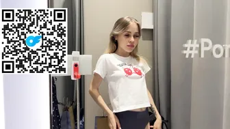 [4K] Transparent Try on Haul | See through Fashionable Нeon l At the mall #3