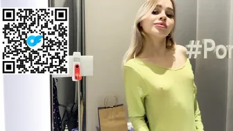 [4K] Transparent Try on Haul | See through Fashionable Нeon l At the mall #9