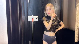 [4K] Transparent Try on Haul | See through elegant sexy vest l At the mall #2