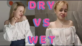 Dry vs Wet | See-through Try On Haul | Shower lesson with me №8 #1