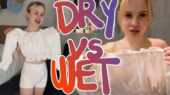 Dry vs Wet | See-through Try On Haul | Shower lesson with me №9 #1