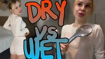 Dry vs Wet | See-through Try On Haul | Shower lesson with me №10