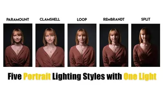 Five Portrait Lighting Styles | One Light Portrait