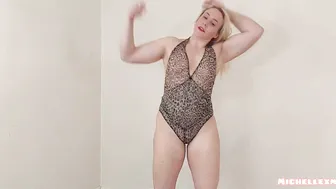 Leopard print lingerie try on haul #4