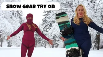 Snow bunny snow gear try on haul