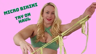 Micro bikini try on haul (My stripper bikinis)