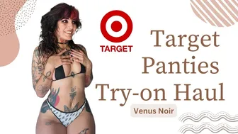 Venus Noir | Target Panties Try-On Haul | 4K