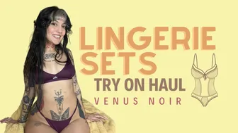 Venus Noir | Lingerie Sets Try On Haul