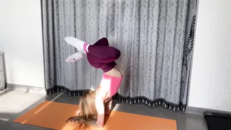 CONTORTION WORKOUT. SPLITS STRETCH. FLEXIBLE GIRL. STRETCHING WORKOUT. GYMNASTIC FLEX. YOGA ART №2 #7