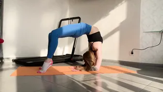 YOGA ART. CONTORTION WORKOUT.GYMNASTICS FLEX. FITNESS STRETCHING.FLEXIBLE WARM-UP #3