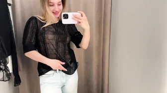 FULLY TRANSPARENT NO BRA Try On Haul 2024 #4