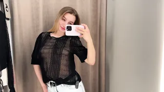 FULLY TRANSPARENT NO BRA Try On Haul 2024 #5