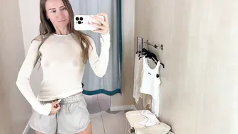 [4K] Transparent Clothes Haul in a Mall | Transparent Fashion #8