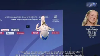 Women's Diving | Tereza Jelinkova | Caroline Kupka | Patricia Kun | World Aquatics 2024 | 1M Prelim #6