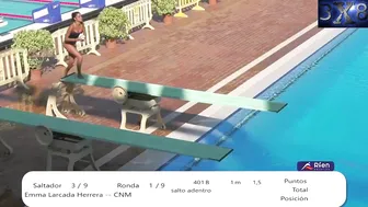 Women's Diving | Emma Larcada Herrera | 1M Springboard Highlight | 2021 Spanish Diving #2