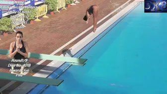 Women's Diving | Emma Larcada Herrera | 1M Springboard Highlight | 2021 Spanish Diving #4