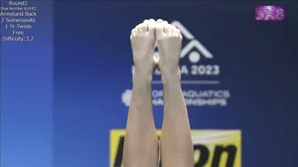 Women's Diving | Helle Tuxen | Jade Gillet | Ciara Mc Ging | 10M Platform Preliminary | FUKUOKA 2023 #3