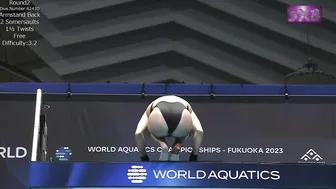 Women's Diving | Helle Tuxen | Jade Gillet | Ciara Mc Ging | 10M Platform Preliminary | FUKUOKA 2023 #8