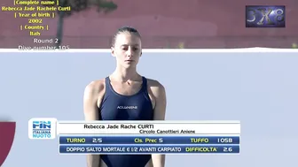 Women's Diving | Rebecca Jade Rachele Curti | Italian Summer Champs 2023 | 1M Highlight #diving #2