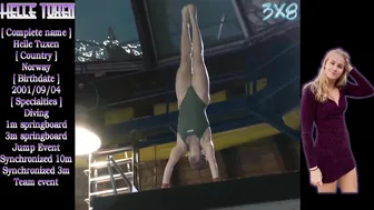 Women's Diving | Beautiful Norwegian Diver | Helle Tuxen | Close-Up | #diving #watersport #5