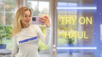 Exclusive See-Through Try on Haul | No Bra Fashion #1