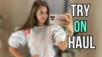 [4K] Transparent Clothes Haul in a Mall with Amy | Transparent Fashion