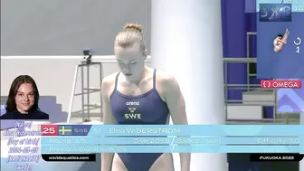 [RE UP] 2024 Women's Diving | Elna Widerstrom | World Aquatics 2024 | 3M Prelims Highlight #6