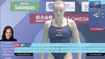 [RE UP] 2024 Women's Diving | Elna Widerstrom | World Aquatics 2024 | 3M Prelims Highlight #8