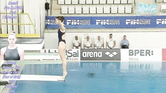 2024 Women's Diving | Rebecca Jade Rachele Curti | Italy Indoor Diving Tournament | 3M Highlight #3