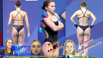 Women's Diving | Nais Gillet | Ivana Medkova | Jette muller | World Aquatics 2024 | 1M Prelims