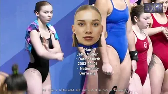 Women's Diving | Nais Gillet | Ivana Medkova | Jette muller | World Aquatics 2024 | 1M Prelims #10