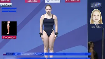 Women's Diving | Nais Gillet | Ivana Medkova | Jette muller | World Aquatics 2024 | 1M Prelims #7