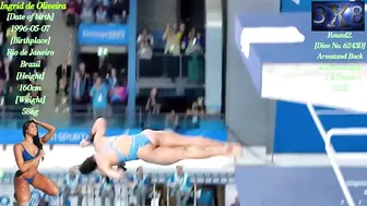 Women's Diving | Ingrid Oliveira | 10M Platform | Santiago 2023 | #diving #sports #watersport #6