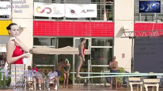 Women's Diving | Alicia Mora Herencia | 1M Springboard Highlight | 2022 Spanish Diving Champs #2