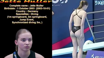 Women's Diving | Jette MULLER | European Games 2023 1m Final Highlight #diving #watersport #sports #2