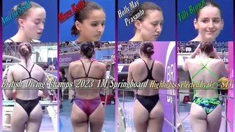 Women's Diving | Highlights selected by 3×8TV | British Diving Champs 2023 | 1M Springboard