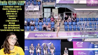 Women's Diving | Emilia Nilsson Garip | British Diving Champs 2023 | 3M Platform Highlight #2