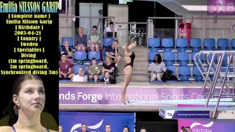 Women's Diving | Emilia Nilsson Garip | British Diving Champs 2023 | 3M Platform Highlight #4