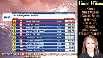 Women's Diving | Aimee Wilson | Bolzano 2023 | 1M ＆ 3M Springboard Highlight #diving #sports #4