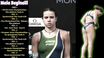 Women's Diving | Beautiful Italian Diver | Maia Beginelli | Close-Up | #diving #watersport #10