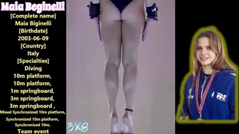 Women's Diving | Beautiful Italian Diver | Maia Beginelli | Close-Up | #diving #watersport #4