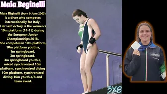 Women's Diving | Beautiful Italian Diver | Maia Beginelli | Close-Up | #diving #watersport #6