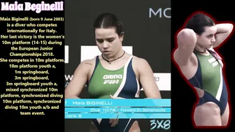 Women's Diving | Beautiful Italian Diver | Maia Beginelli | Close-Up | #diving #watersport #7