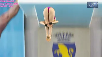 Women's Diving | Italian divers chosen by 3×8TV from TORINO 2023 Absolute Winter Platform #diving #7