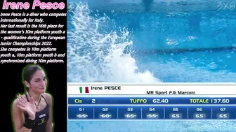 Women's Diving | Irene Pesce | TORINO 2023 Absolute Winter | 10M Platform Highlight #diving #8