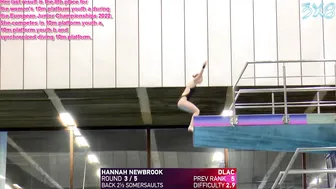 Women's Diving | Hannah Newbrook | British Diving 2023 | Platform Prelims Digest #sports #diving #6