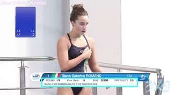 Women's Diving | Diana Caterina ROMANO | Highlight | 2022 European Junior Champs | #diving #sports #5